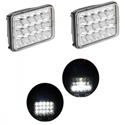 Set 2 Proiectoare Auto, 180W/set, 10/30V, 15LED, alb rece foto