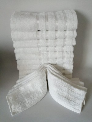 Set 10 Prosoape albe 100% bumbac Pakistanez 48x88 cm, cod P9 foto