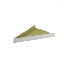 Set 100 Coltare Felie Pizza, 210x150x20 mm, Triunghiuri din Carton Neimprimat Alb/Natur foto