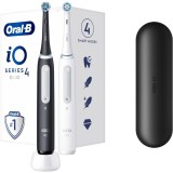 Periuta de dinti electrica, Oral-B, iO seria 4 Duo, Negru/Alb