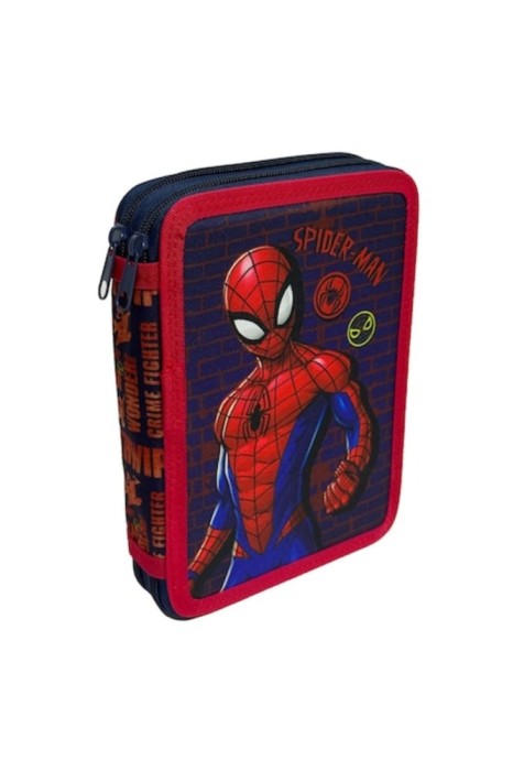Penar Echipat Dublu Rosu Albastru Spiderman 15.5x21x4cm