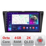 Navigatie Mazda 3 2004-2009 C-161 Android Octa Core Ecran 2K QLED GPS 4G 4+32GB 360 KIT-161+EDT-E409-2K CarStore Technology