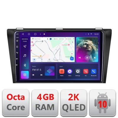 Navigatie Mazda 3 2004-2009 C-161 Android Octa Core Ecran 2K QLED GPS 4G 4+32GB 360 KIT-161+EDT-E409-2K CarStore Technology foto