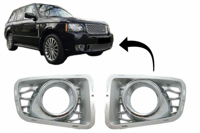 Ornamente Proiectoare compatibile cu Land Rover Range Rover Vogue III L322 (2010-2012) Autobiography Design Silver Edition Performance AutoTuning