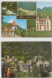 LOT2 CARTI POSTALE SLANIC MOLDOVA, Circulata, Fotografie