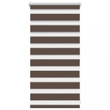 Jaluzea opaca tip zebra, 40 x 100 cm, cafeniu