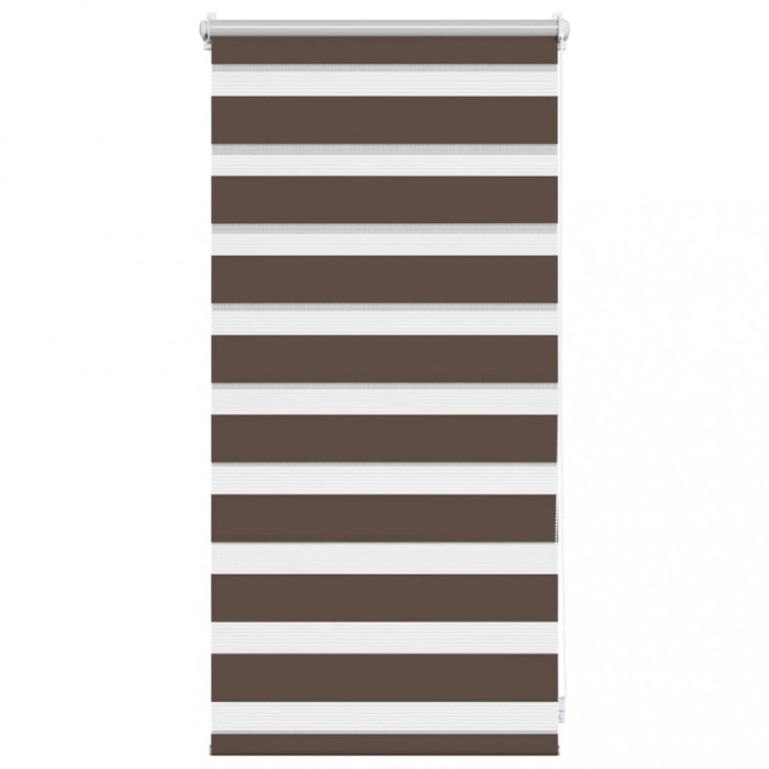 Jaluzea opaca tip zebra, 40 x 100 cm, cafeniu