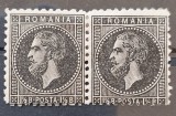 Romania 1879 - Pereche Carol l ,,Bucuresti ll '',Lp.40a