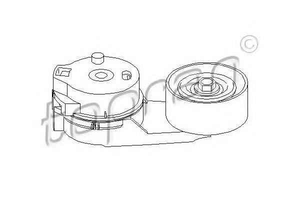 Intinzator curea transmisie VW LT II caroserie (2DA, 2DD, 2DH) (1996 - 2006) TOPRAN 112 976