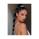 Cumpara ieftin Accesoriu de Par Mireasa, Model cu Strasuri , Argintiu - 23737