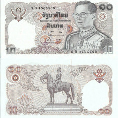 1980 , 10 baht ( P-87a.6 ) - Thailanda - stare UNC