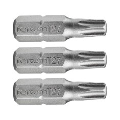 FORTUM varf de in?urubare TORX, 3 buc, o?el S2; T 15?25mm, blister foto