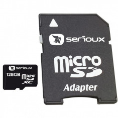 Micro Secure Digital Card Serioux 128GB Clasa 10 cu adaptor SDHC - SFTF128AC10 SafetyGuard Surveillance