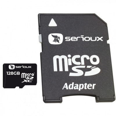 Micro Secure Digital Card Serioux 128GB Clasa 10 cu adaptor SDHC - SFTF128AC10 SafetyGuard Surveillance foto