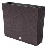 Ghiveci decorativ Rato Case 580x180x498 mm, maro, ratan artificial