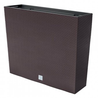 Ghiveci decorativ Rato Case 580x180x498 mm, maro, ratan artificial foto