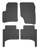 Covorase Cauciuc Volkswagen Touareg I (2002-2010) Negre | Set Complet Auto, Protectie Interior, Antiderapante