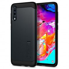 Carcasa Spigen Slim Armor Samsung Galaxy A70 (2019) Metal Slate foto