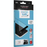 Folie Protectie Ecran MyScreen pentru Samsung Galaxy A21s, Sticla securizata, Full Face, Full Glue, MS Diamond, Neagra