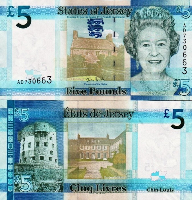 !!! JERSEY - 5 POUNDS (2010) - P 33 - UNC