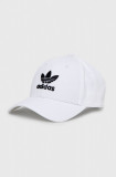 Adidas Originals șapcă de baseball din bumbac culoarea alb, cu imprimeu FJ2545