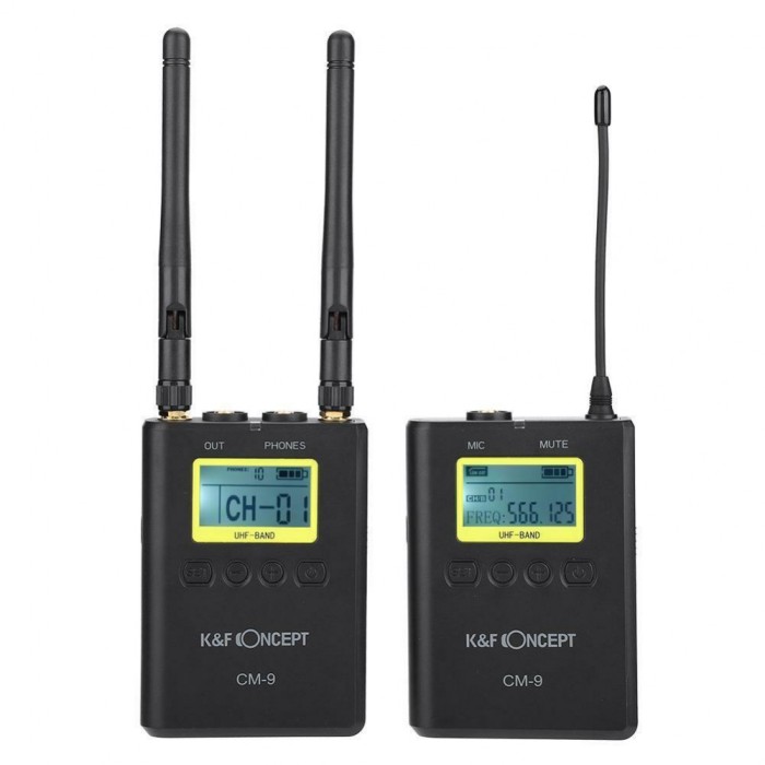 KIT Microfon Wireless K&amp;F Concept CM-9 pentru camere video KF10.011