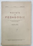 REVISTA DE PEDAGOGIE , ORGAN AL SEMINARULUI DE PEDAGOGIE , FACULTATEA DE LITERE , UNIVERSITATEA BUCURESTI , VOLUMUL XI , 1941