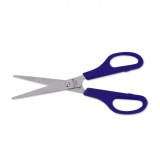 Foarfecă Birou, 16.5cm, V&acirc;rf Ascuțit, M&acirc;ner Moale, Albastru
