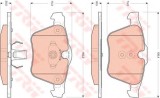 Set placute frana,frana disc VOLVO V70 III (BW) (2007 - 2016) TRW GDB1684