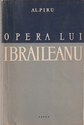 AL. PIRU - OPERA LUI IBRAILEANU foto