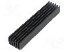Radiator extrudat, aluminiu, 100mm x 21mm, neagra, FISCHER ELEKTRONIK - SK 653 100 SA