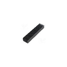 Radiator extrudat, aluminiu, 100mm x 21mm, neagra, FISCHER ELEKTRONIK - SK 653 100 SA