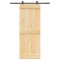 Ușă glisantă cu set de feronerie 80x210 cm, lemn masiv de pin