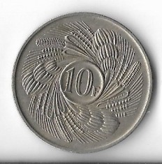 Moneda 10 francs 1968 - Burundi
