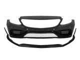 Bara Fata cu Lip Prelungire Mercedes C-Class W205 S205 C205 A205 Limo Coupe Station Wagon Cabiolet (2014-2020) C63 Design Fara Grila Centrala Performa
