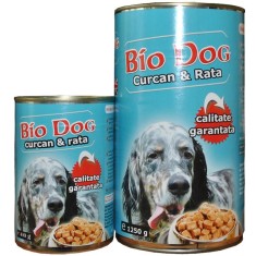 HRANA UMEDA PENTRU CAINI BIODOG CURCAN RATA 1250GR (12BUC BAX)