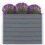 vidaXL Pat &icirc;nalt straturi, 100x100x77, oțel galvanizat, gri