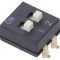 Comutator DIP-SWITCH 2 secțiuni ON-OFF 0,025A 24VDC