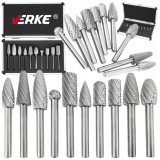 Set 10 freze de carbura pentru metal, HSS, Verke