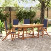 Gossi set mobilier de gradina, 5 piese, lemn masiv acacia/textilena