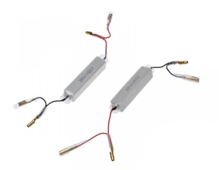 Set 2 rezistori pentru semnalizari, 20W, 15 ohm Cod Produs: MX_NEW AM9203B
