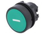 Comutator apăsare 22mm verde