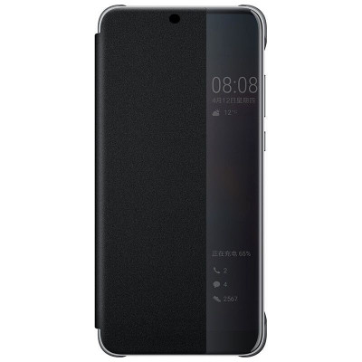 Husa Flip Book Smart View Cover Huawei P30 Pro, Black foto