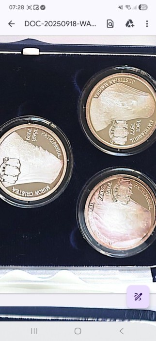 Colecție completă monede argint &ndash; Patriarhii Bisericii Ortodoxe Rom&acirc;ne