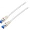 Cablaj Patch Cord S/FTP 6a 15m CCA Alb LSZH 26AWG