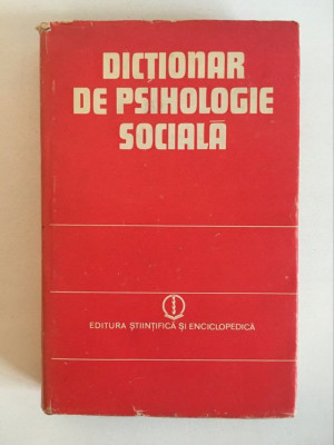 Dictionar de psihologie scolara, Ed Stiintifica si Enciclopedica 1981 foto