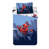 Lenjerie de pat Spiderman Cobweb, 2 Piese, 100A 135 cm, 40A 60 cm, 100% Bumbac