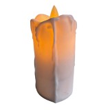 Lumanare cu Led, efect de flacara miscatoare, alba, 10cm