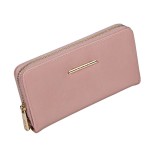Portofel dama din piele ecologica Aliamar Store-815, 20 x 11 cm, Roz, Oem