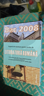 BACALAUREAT SUGESTII DE REZOLVARE PENTRU PROBA DE LITERATURA ROMANA EDIT NOMINA foto